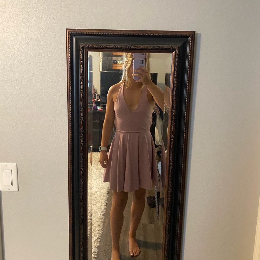 Short pink/purple dress